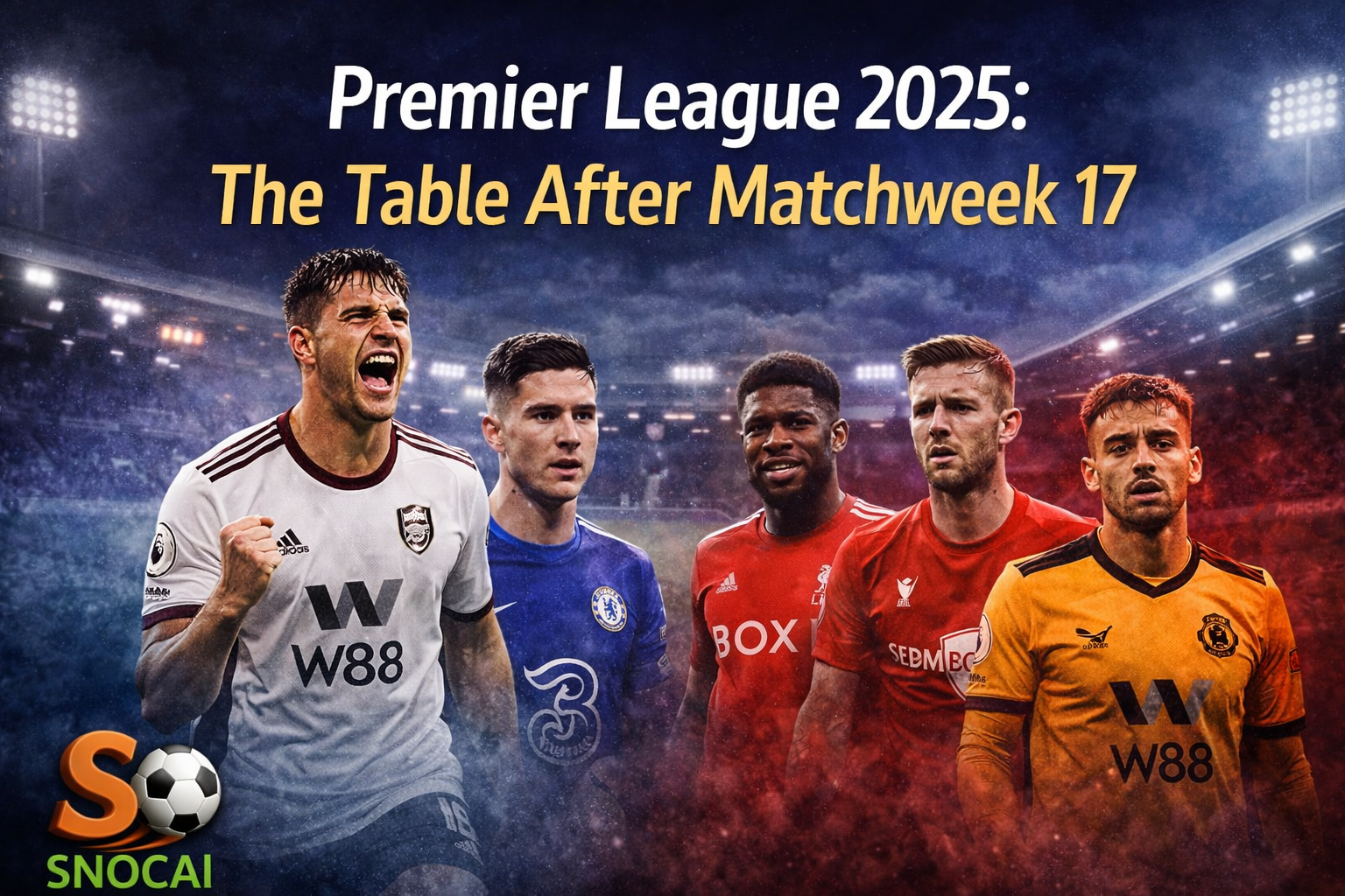 Premier League 2025 Table After Matchweek 17