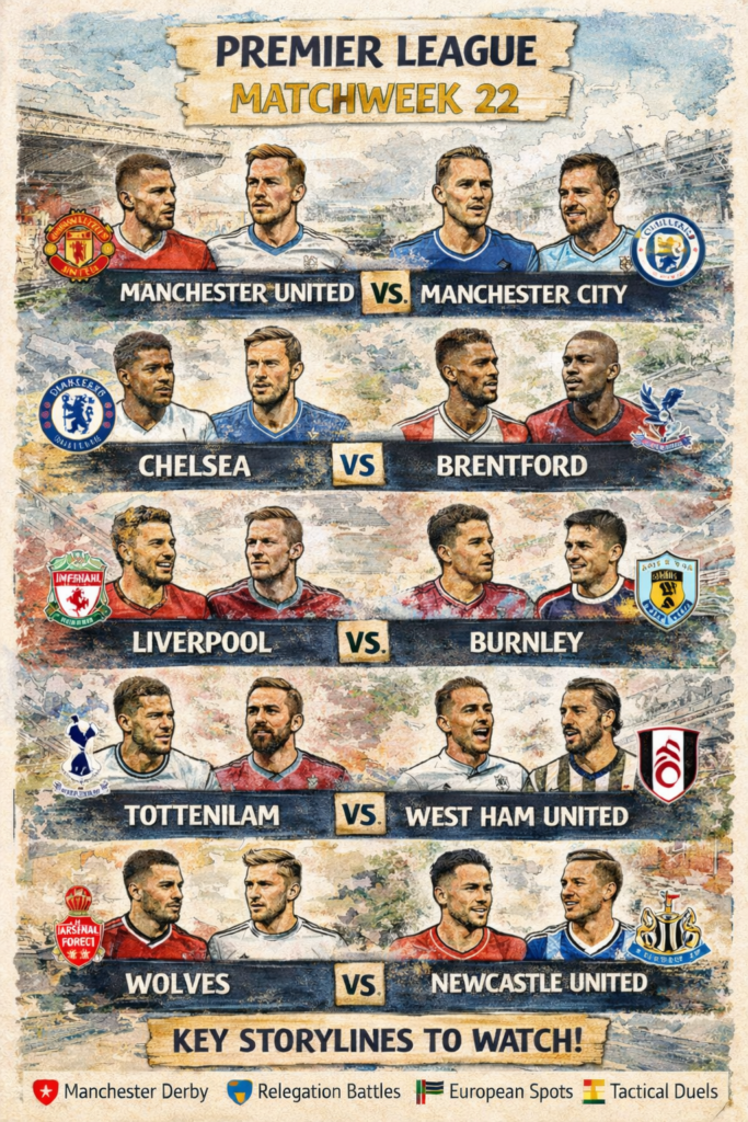 Premier League Matchweek 22