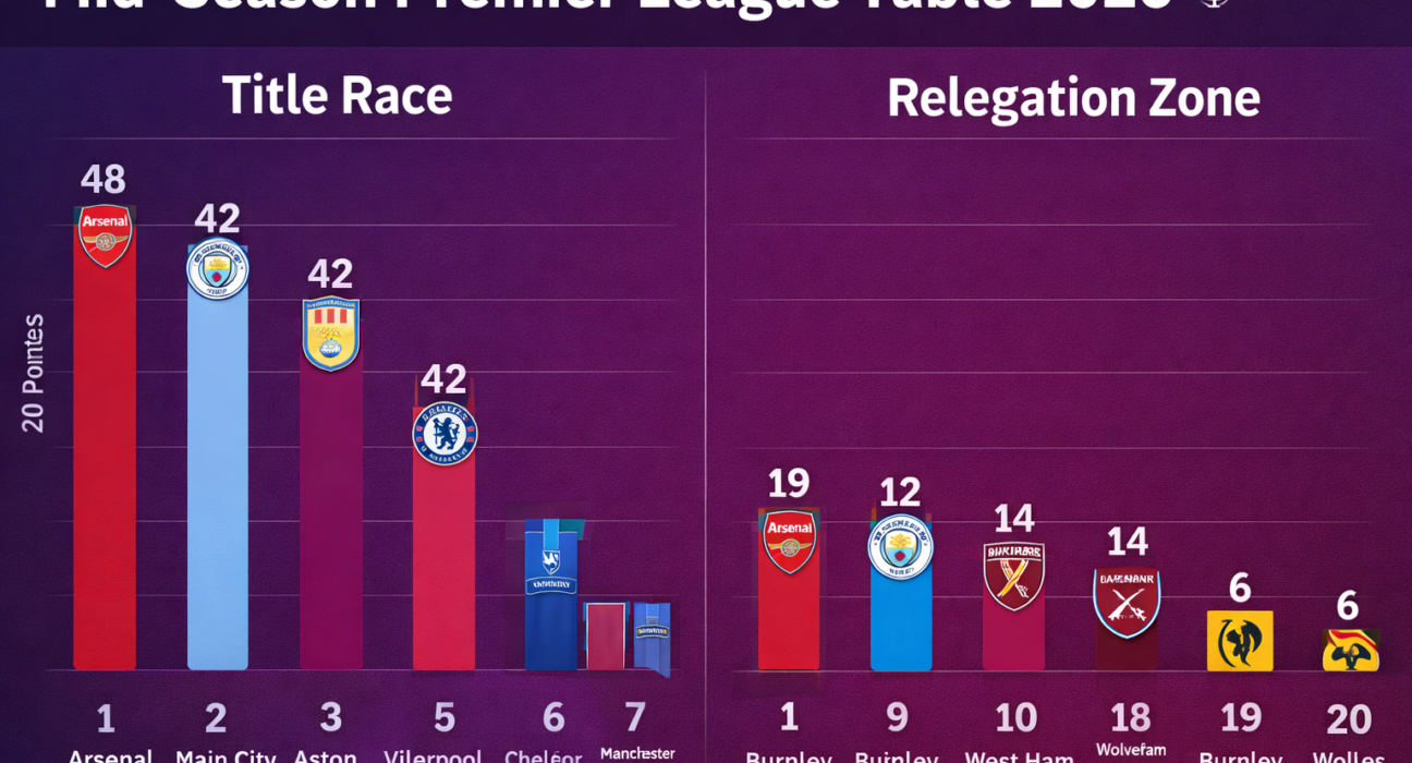 Mid-Season Premier League Table 2026: Title Race & Drama