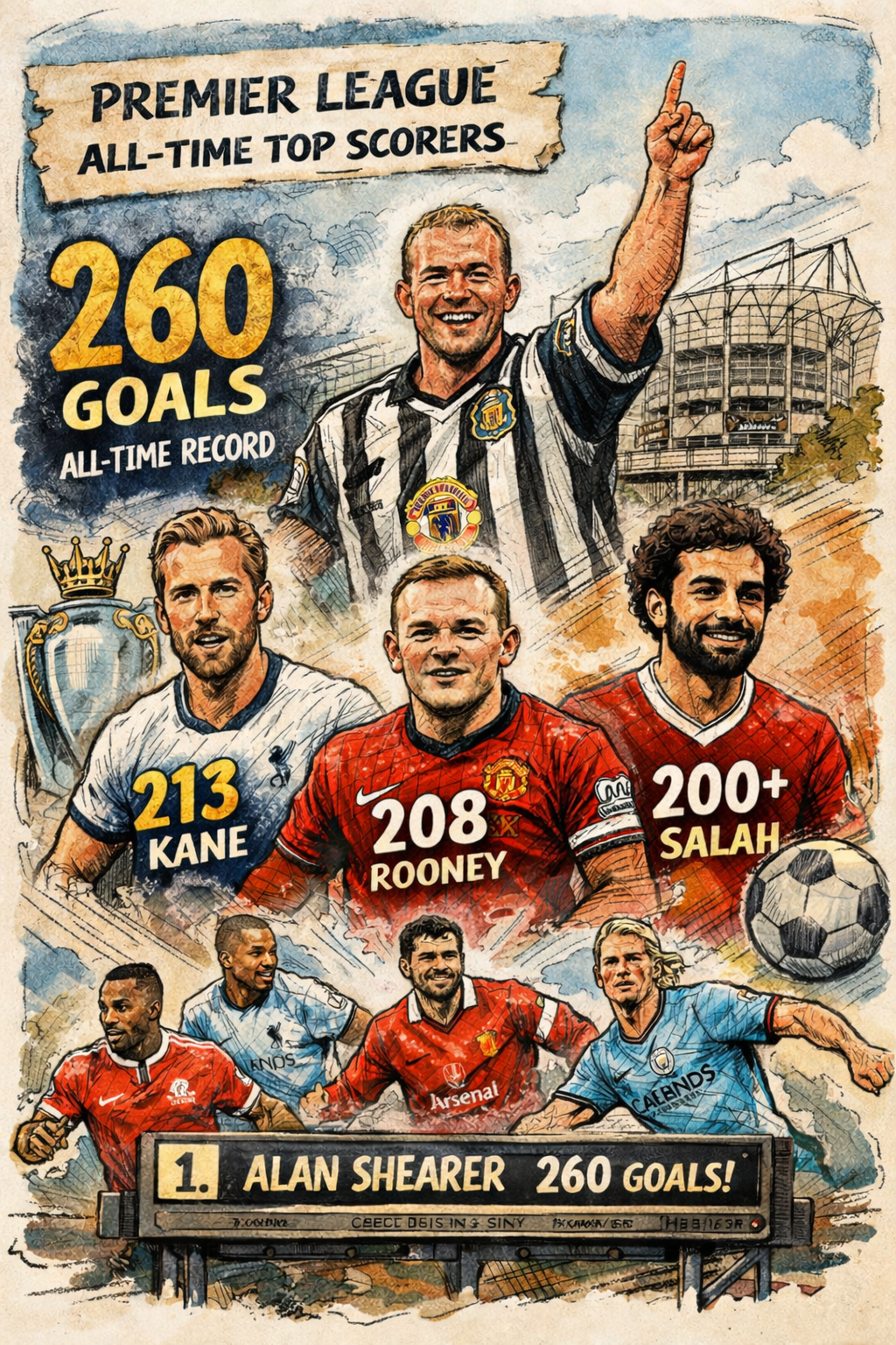 Premier League All-Time Top Goalscorers
