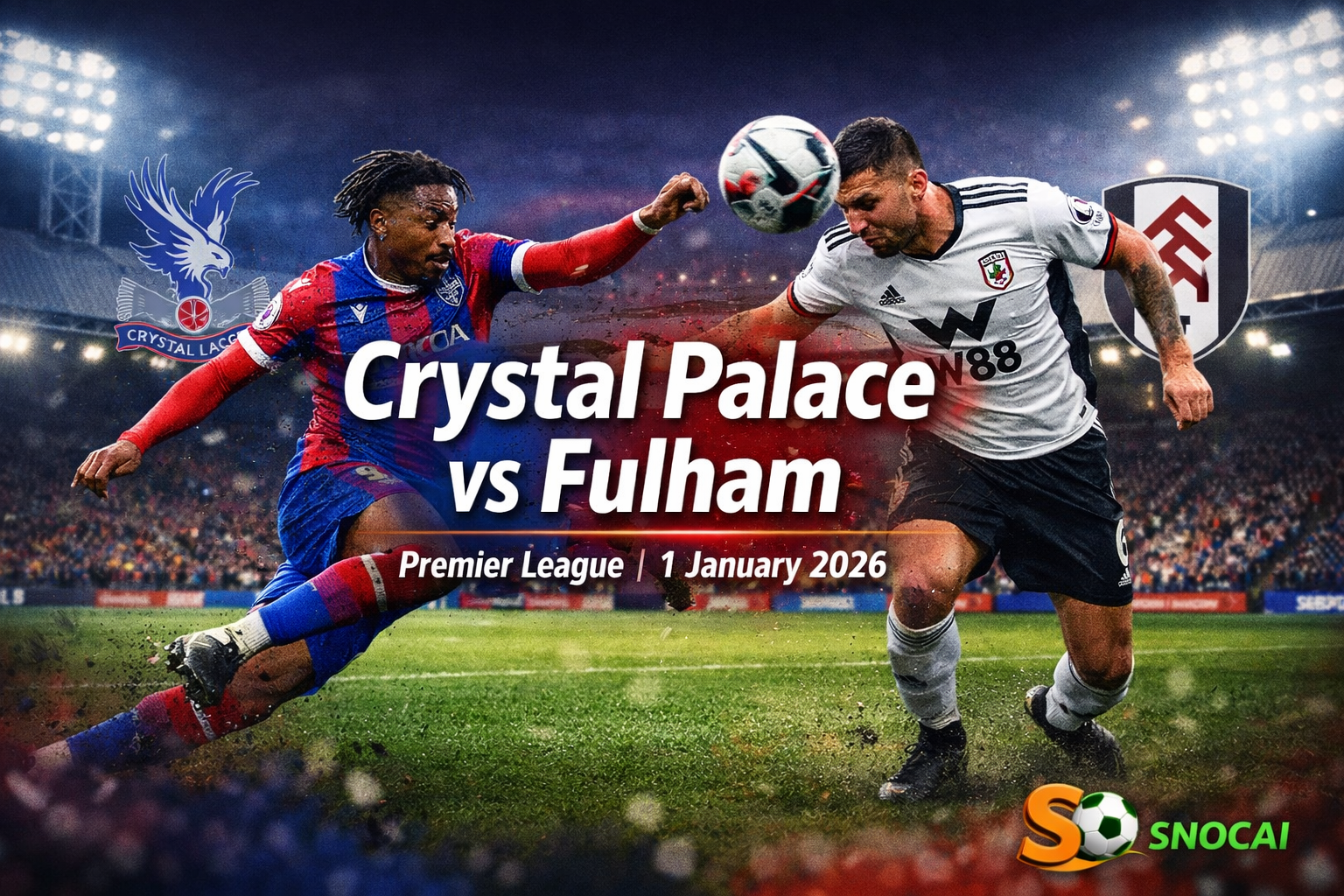 Crystal Palace vs Fulham 1 JAN 2026