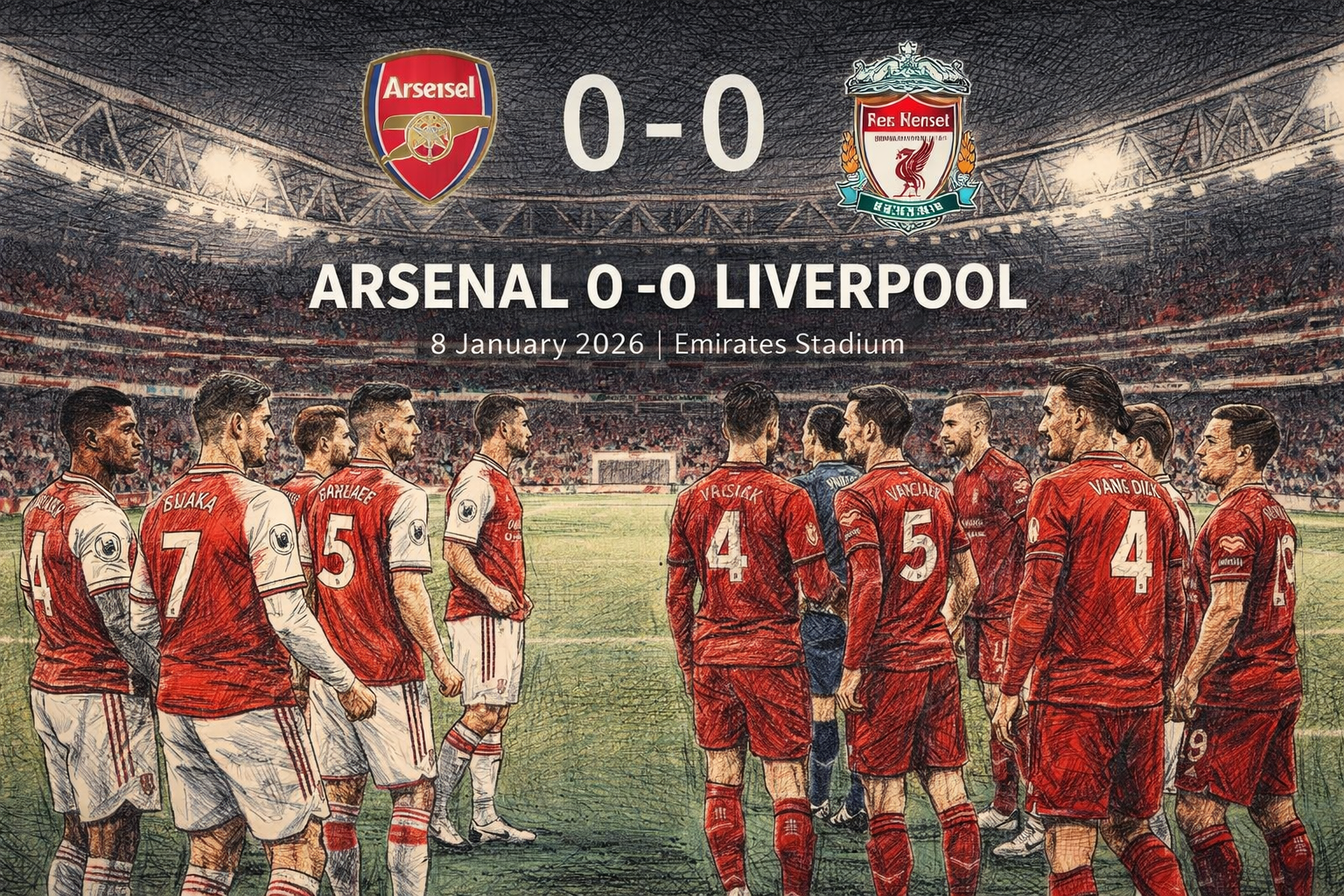 Arsenal vs Liverpool 0-0