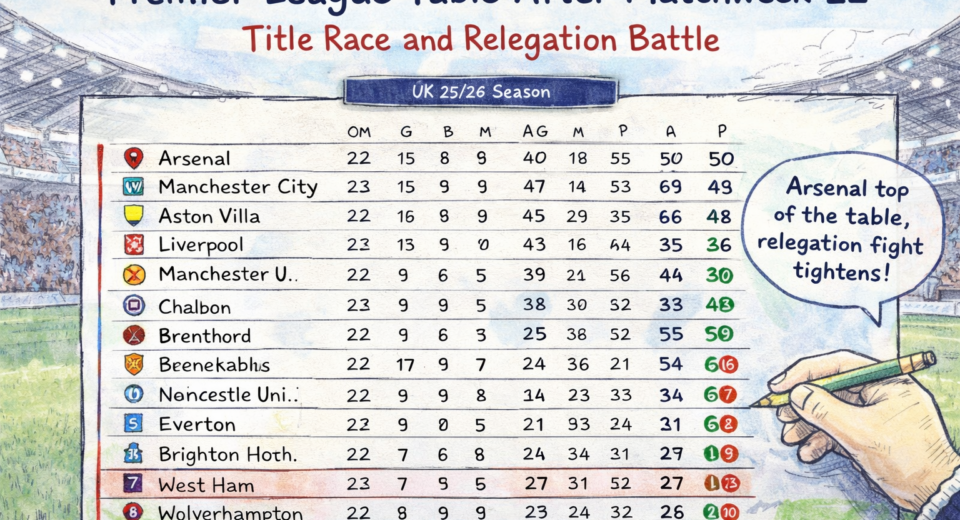 Premier League Title Race and Relegation Battle