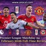 Premier League Matchday 24 Half-Time Review: Live Scores and Stats