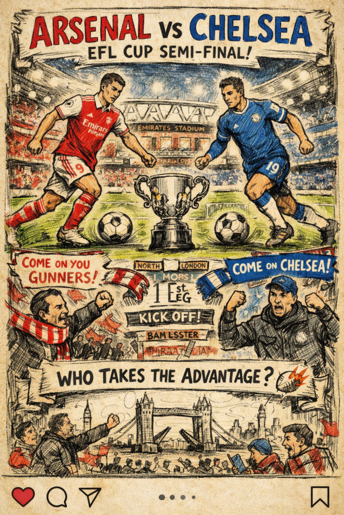 Arsenal vs Chelsea: EFL Cup Semi-Final London Derby Preview