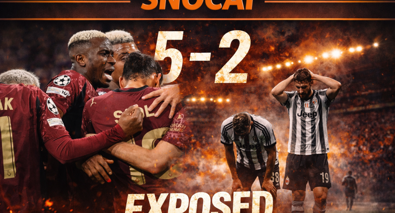 Galatasaray vs Juventus 5-2 Champions League match at Rams Park