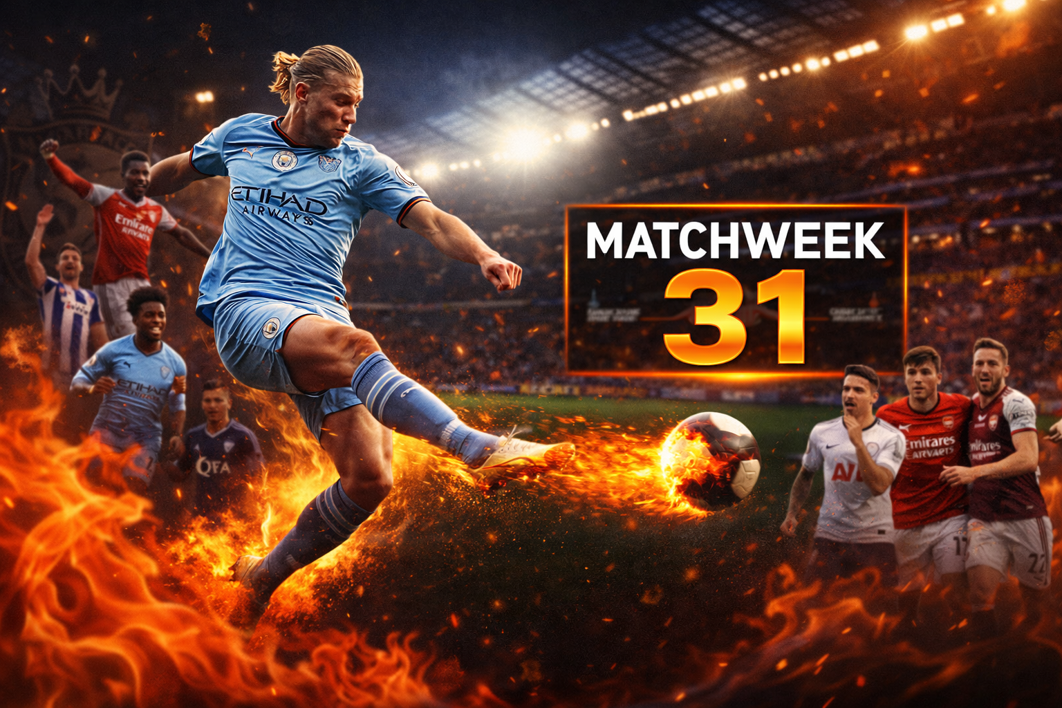 Premier League Matchweek 31 results and analysis featuring Erling Haaland and key fixtures