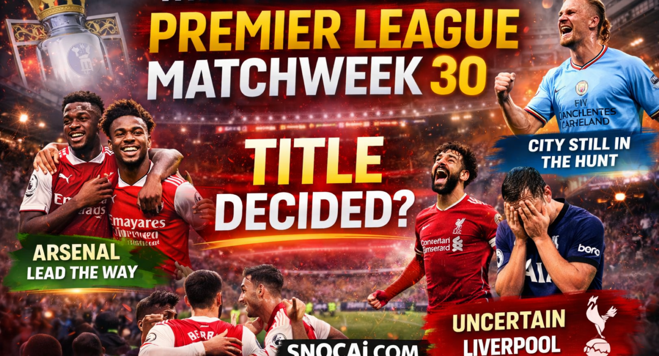 Premier League Matchweek 30 analysis table and results overview