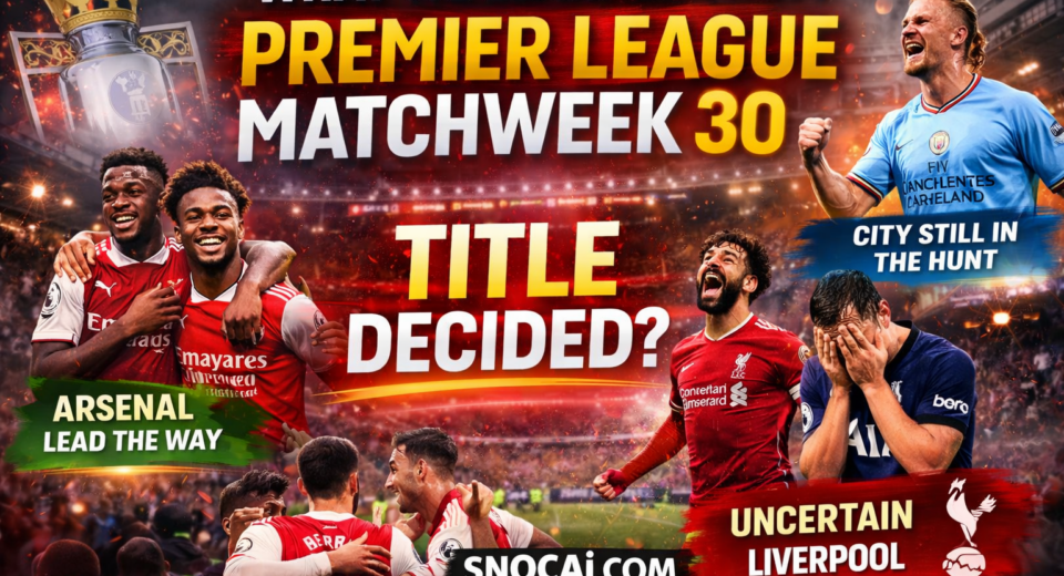 Premier League Matchweek 30 analysis table and results overview