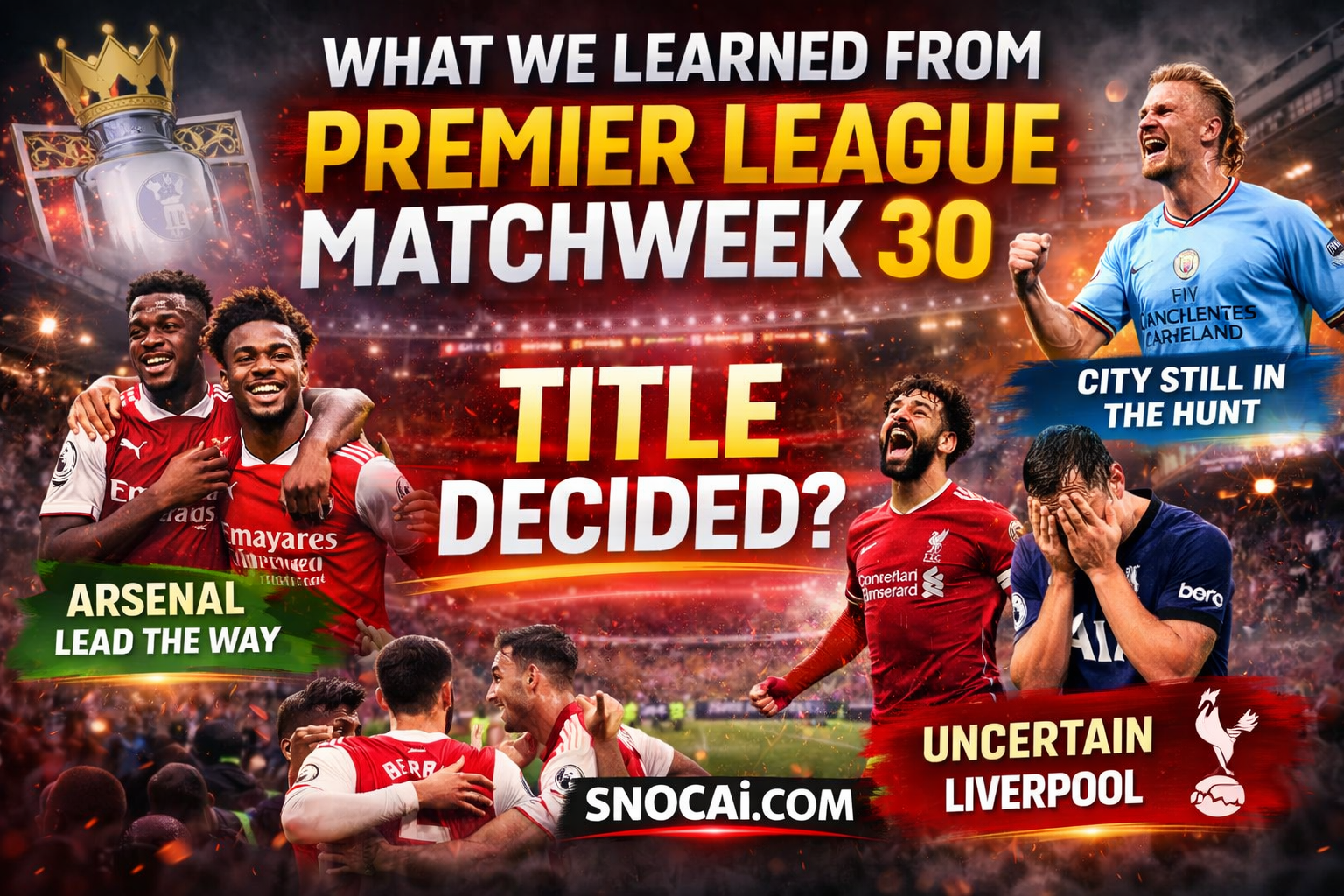 Premier League Matchweek 30 analysis table and results overview