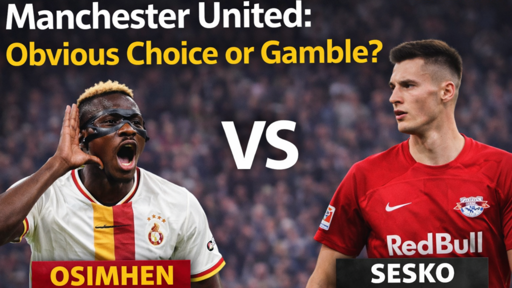 Victor Osimhen vs Benjamin Sesko as Manchester United weigh proven striker against potential project